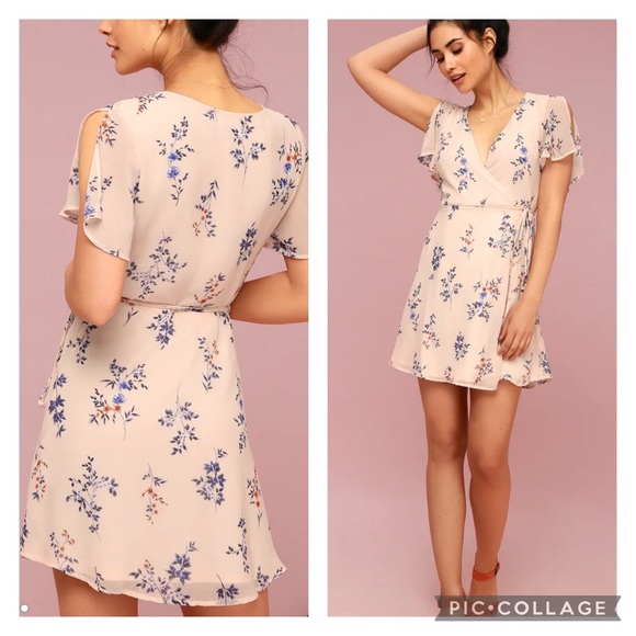 Lulus Dresses & Skirts - LULUS Fowler Pink Wrap Dress XL